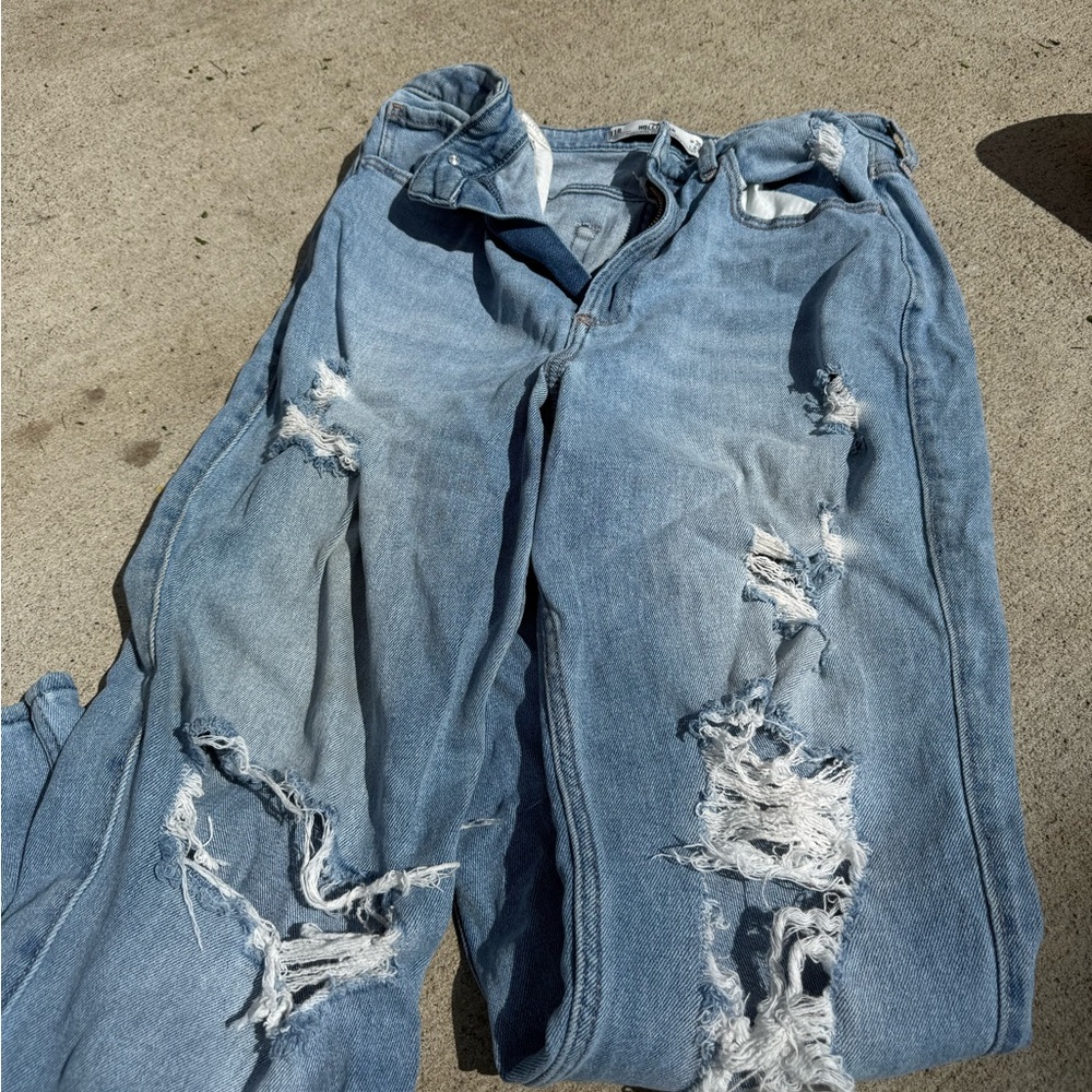 Hollister Distressed Blue Jeans